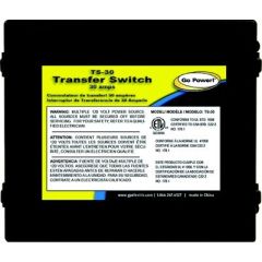 Go Power! 64403 30A Transfer Switch, seamless power switching