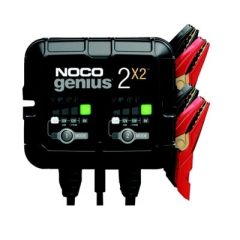 Noco GENIUS2X2 Multi-Bank Battery Charger, Temperature Compensation Technology, Advanced Battery Restoration Technology