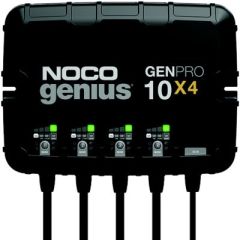 Noco GenProX4 On-Board Battery Charger, 4-Banks, battery charger, lithium-ion, lead-acid, 12V, AGM, thermal sensor, force mode, battery sulfation, acid stratification, IP68, Noco, 40 Amps, powerhouse