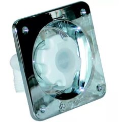 Flush Pressure Regulator-Chrome, safeguarding water system, sleek chrome finish, brass GHT fittings, potable garden hose connections, flush mount design, 3/4" FGHT garden hose inlets, 1/2" NPT male outlet connections, food-grade materials, maximum pressur