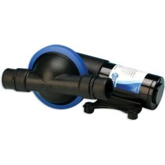Jabsco 50900-1000 12V Fish Box Evacuation Pump, self-priming pump, versatile installation, dry-running capability, compact design, 38mm ports, flow rate, ISO 8846 MARINE, USCG Regulations, BSEN 50081, fishing experience, angler, upgrade, emptying process.