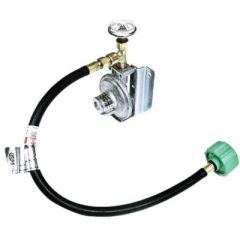 Trident 12111402 Propane Regulator, Gauge & Bracket, LPG Wall Mount Regulator
