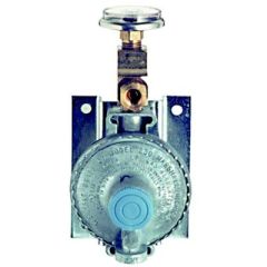 Trident 12111411 Marine LPG Regulator, PMG UL Listed, die cast body, 3/8 FTP outlet, 300 psi leak test gauge, stainless steel performance, low profile design, wall mount brackets, ABYC Marine LPG Standard, 100% leak test, compact regulator, Trident Hose,