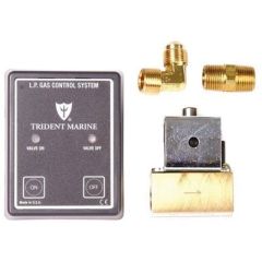 Trident 130077054 Marine Propane Control System, 1/4" 12V Solenoid, efficient propane control, safe propane system, reliable performance, marine enthusiast, LPG kit, gas control panel, energy-efficient, battery power, 12VDC operation, 24VDC solenoid, dura