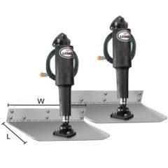 9" x 12" Trim Tab Kit, Lenco trim tabs, ballscrew design, electric actuators, stainless steel, Plug & Play Deutsch connections, transom height, waterproof connectors, 12-volt actuators, stainless steel mounting hardware, boating industry, SmoothRides, Enh