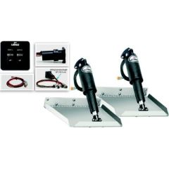 12" x 12" Edge Mount Electric Trim Tab Kit, 124 Switch, lightning-fast response electric actuators, precise control, optimal maneuverability, stability, fully submersible, durability, longevity, plug & play Deutsch connections, easy installation, high-qua
