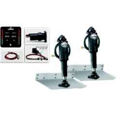 9" x 12" Trim Tab Kit, LED Indicator Switch, Lenco trim tabs, ballscrew design, electric actuators, stainless steel, transom height, waterproof connectors, boat performance, boating adventures