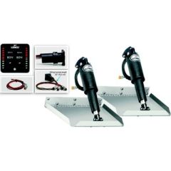 12" x 12" Edge Mount Electric Trim Tab Kit, LED Indicator Switch