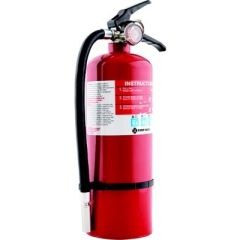 First Alert FE3A40A Plus Fire Extinguisher, UL Rated, metal head, heavy-duty, corrosion-resistant, color-coded gauge, metal pull pin, safety seal, mounting bracket, strap, easy-to-follow instructions, chemical-resistant label, waterproof, 3-A:40-B:C ratin