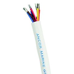 Ancor 158010 Marine Grade™ Tinned Copper, White Flat Signal Cable