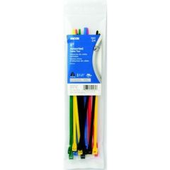 Cable Tie 8" Assorted 24Pc, UV Black Resistant
