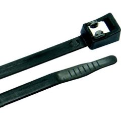 Ancor Self Cutting Cable Ties, UV Black, 11", 50/pk, durable cable ties, clean cut, cable organization, UV resistant, Ancor brand, cable management, efficient, safe, hassle-free.