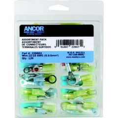 Ancor 120 Piece Premium Electrical Connector Kit, high-quality nylon insulation, tinned copper connectors, reusable plastic boxes, professional electrician, DIY enthusiast, extensive selection, electrical projects, safety, excellence