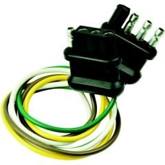 Ancor 249101 4-Way Flat Connector, Trailer & Vehicle Connectors, SAE color coding standards, EasyGrip feature, 16 AWG leads, high-quality copper material, exceptional performance, reliable connections, peace of mind, superior quality, towing experience.