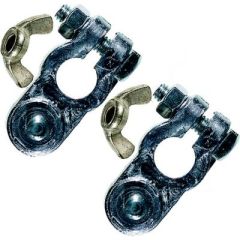 Ancor Lead Battery Terminal Set, Wing Nut Style, High-Quality Lead Material, Secure Connection, Versatile Sizes, Professional Grade, Reliable Performance