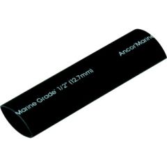 Ancor 305106 Marine Grade™ Adhesive Lined Heat Shrink Tubing, Black, AWG 8-4, Saltwater Resistant, Strain Relief