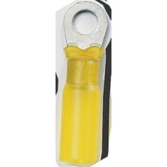 Ancor 312699 Marine Grade™ Heat Shrink Ring Terminals, 3/8" Fastener, 12-10 Wire, Yellow, 100/Pk, electrical terminals, marine equipment
