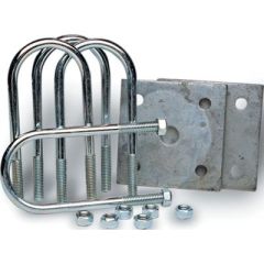Dexter® Axle Tie Plate Kit, galvanized construction, marine application, round axles, secure connection, Dexter marine products, top-notch products, boating experience, marine equipment, superior performance