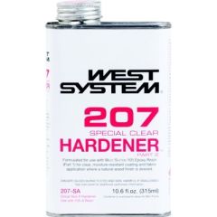 West System C207SC Special Clear Hardener, UV-stabilization additive