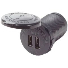 Blue Sea Systems 1045 Dual USB Charger Socket Mount, efficient charging