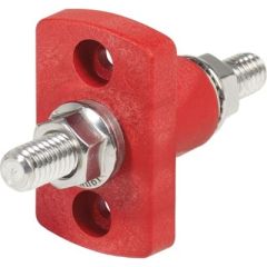 Terminal Feed Thru 3/8 Sm Red, high current cables