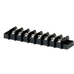 Terminal Block Ind 8 Cir 20 A, Natural Cable Clamps