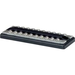 Dualbus Common +/- 10 Cir, RV DISTRIBUTION STUD BLK, electrical distribution, power requirements, voltage drops, sensitive electronics, Blue Sea Systems, durability, amperage, appliances, lighting system, conductivity, reliability