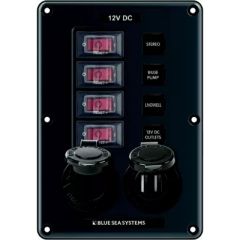 Blue Sea 4321, Water-Resistant Circuit Breaker Switch Panel