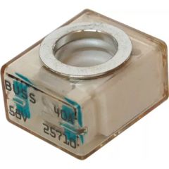 Blue Sea Terminal Fuse, 40 Amp, Green, ignition protected, clear window, color coded, terminal fuse block, ABYC requirements, reliable connection, Blue Sea Systems