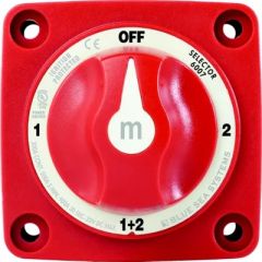 Blue Sea 607200 Battery Switch, Mini 4-Position Switch