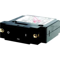 Blue Sea A-Series Flat Rocker Circuit Breaker, Single Pole, 15 amps, electrical needs, safety, Trip Free design, colored actuator, maximum voltage, long-lasting performance, Blue Sea Systems, upgrade, electrical system