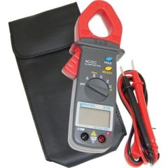 Blue Sea Systems 8110 Mini Clamp Multimeter, AC/DC capabilities, electrical measurement, auto range feature, True RMS function, digital display, data hold function, resistance/continuity, overload display, test leads, soft case, Blue Sea Systems craftsman