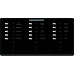 Blue Sea Systems 8265 AC 24 Position Circuit Breaker Panel, marine-grade aluminum