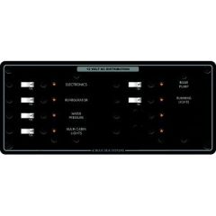 Blue Sea Systems 8385 Traditional Metal DC Circuit Breaker Panel, electrical components