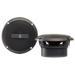 Poly-Planar MA3013G Waterproof 3" Round Flush-Mount Component Speakers, Gray, audio setup  
power output, 60 watts, impressive performance