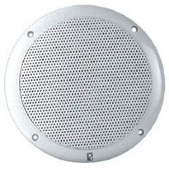 Poly-Planar Waterproof Speakers, Marine Audio Solution, 6" Coaxial Speakers, Integral Grill Performance, 80W Power, White Color, Marine Environment, UV Stabilized Grills, ABS Plastic Frames, Low Magnetic Field Design, Crystal-Clear Sound, Boat Audio Upgra