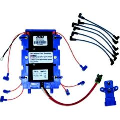 Johnson/Evinrude Optical Power Pack, CDI electronics, OMC CD4 AL6400 engines, Plug wires, 6-cylinder engines, OEM Number 18-588, 6586015, 436367, 584122, Optical Pack & Sensor technology, marine conditions, ignition timing, fuel efficiency, installation, 