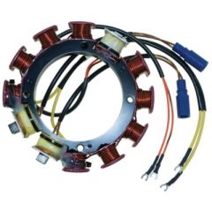 Johnson/Evinrude Stator, Cdi electronics, marine electronics, boat enthusiasts, professionals, direct replacement, compatibility, durability, marine conditions, performance, modern design, lightweight construction, power output, reliability.