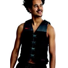 Jobe 247722015SM Adult Nylon Dual Size Vest, Black, water enthusiasts, safety, comfort, ULC-certified, Standards Council of Canada, EPE foam, polyester fabric, buoyancy, durability, adjustable webbing straps, YKK buckles, water drainage system, nylon side