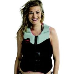 Neoprene Vest, XLarge, Pink Black, Jobe 247722025XL, water enthusiasts, ULC-certified PVC foam, EPE foam panels, comfort cut, YKK buckles, neoprene fabric, adjustable webbing straps, D-ring, water drainage system, Jobe sports, chest size, style, functiona
