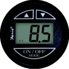 Faria Digital Depth Sounder, Euro Black, In-Hull Transducer, boating technology, marine safety