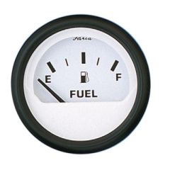 Faria Euro 2" Hourmeter Gauge, Euro WHT Series Hourmeter, Faria Instruments, 10,000 hrs, 12-32VDC, vehicle enthusiast, machinery enthusiast, white dial, black graphics, aluminum bezel, flat glass lens, durability, precision, compact design, 10,000 hours, 