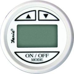 Faria Digital Depth Sounder, Dress White, In-Hull Transducer, Boat Depth Sounder, Marine Instruments
