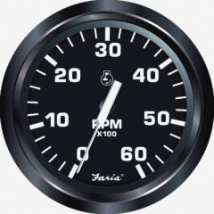 Faria 32804 Euro 4" Gauge, Gas-Powered Inboard Tachometer