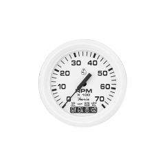 Faria Dress White 4" Gauge, 7000 RPM Tachometer