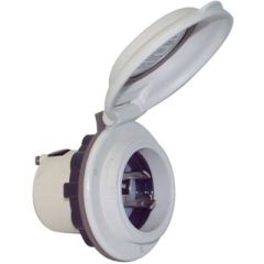 Marinco 30A/125V Power Inlet, Stainless Steel Trim, Marine Grade, Easy Lock System, Watertight Cap, 8-way Rear Safety Enclosure, Afi/marinco/guest/nicro/bep Brand