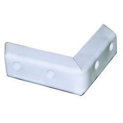 Dock Edge ProTect Corner HD 8" White PVC, boat protection