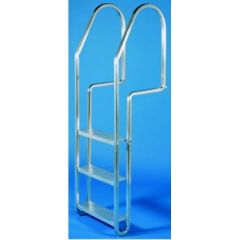 Dock Edge Aluminum Kwik Release Dock Ladder, Heavy Wall Aluminum Tubing, Stainless Steel Assembly Hardware, Quick Release Kit, Pre-Drilled Holes, Rail Height, Generously Sized Steps, Weight Capacity, Dock Edge Manufacturer