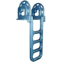 Dock Edge Polyethylene Flip Up Dock Ladder, 4 Step Grey, rotomolded polyethylene, stainless steel assembly hardware, U.V. inhibitors, fungicides, rail height, tread size, 500 lbs capacity, flip-up feature, space-saving, boat owner, water sports enthusiast