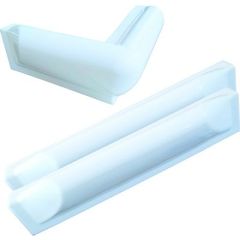 Dock Bumper Kit, White, Straight Bumpers, Corner Bumper, Marine Grade PVC, UV Inhibitors, Roto-Molded, Gunnel Protection, Easy Installation, Elegant Design, Dock Protection, Watercraft Protection